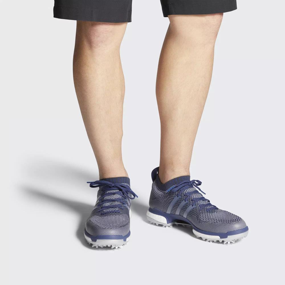 Adidas Tour360 Knit Tenis De Golf Azules Para Hombre (MX-58735)